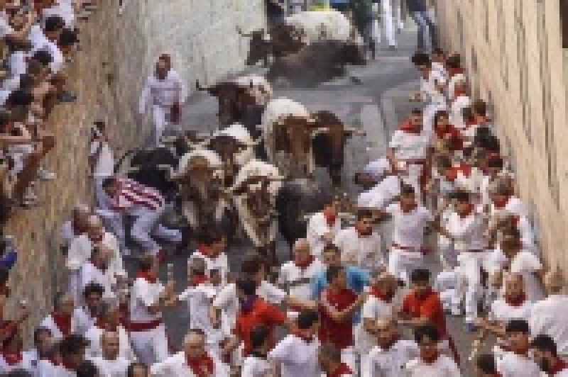 Испания Сан Фермин 2015: бега быков